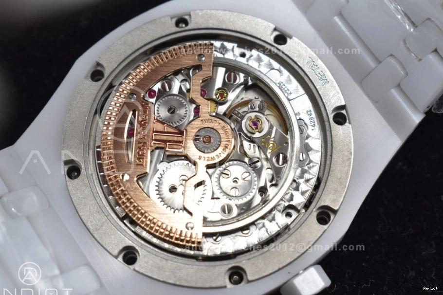 on Bracelet Best APSF Edition Oak Ceramic White Perpetual Ceramic A5134 Royal 26579cb Calendar 1207